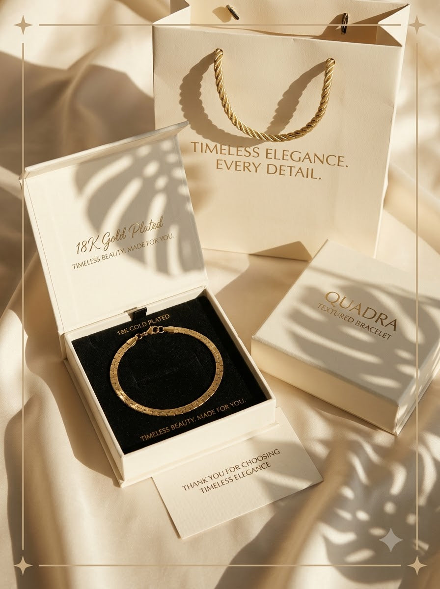 Quadra Textured Bracelet - premium packaging