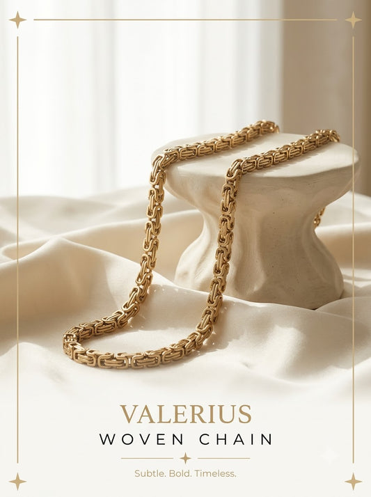 Valerius Woven Chain - hero on ivory pedestal