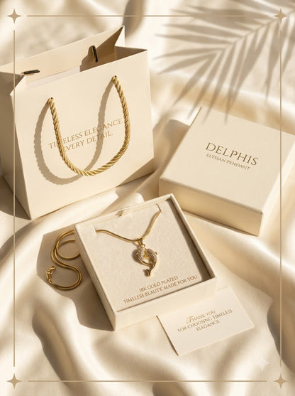 Delphis Elysian Pendant - premium packaging