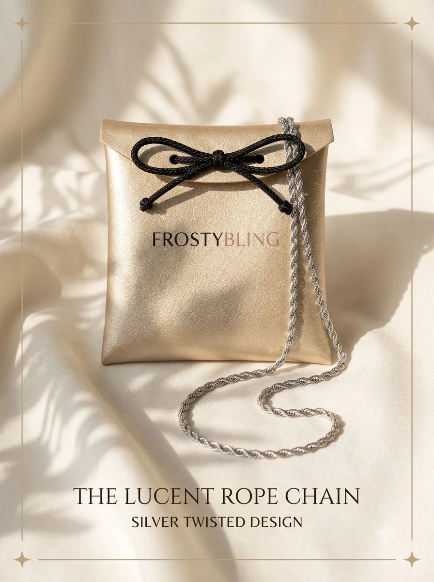 Lucent Rope Chain in the Frosty Bling champagne-gold gift pouch