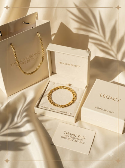 Legacy Figaro Bracelet - premium packaging