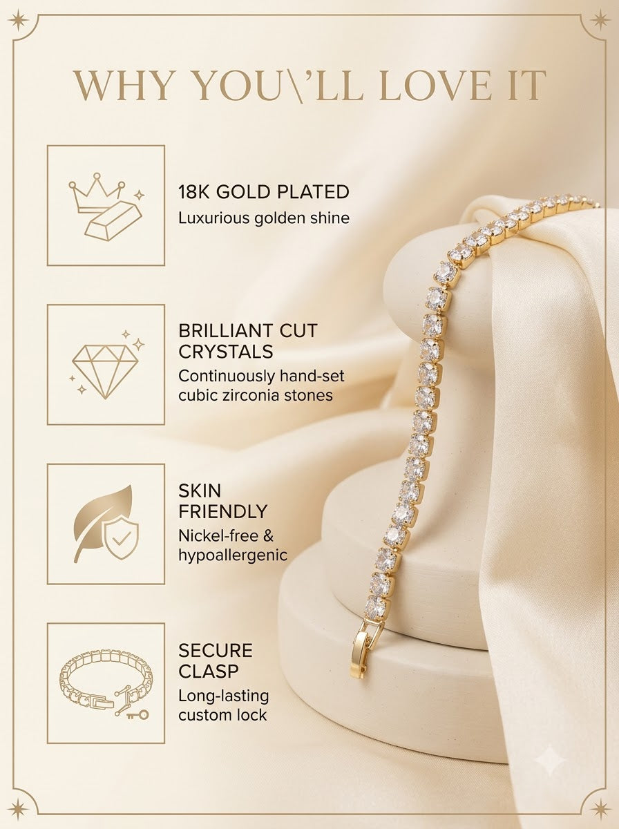 Celestia Tennis Bracelet - why you will love it