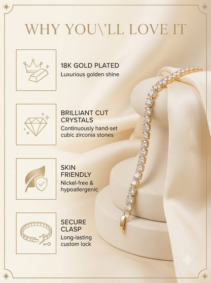 Celestia Tennis Bracelet - why you will love it