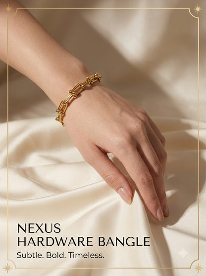 Nexus Hardware Bangle - female model wrist