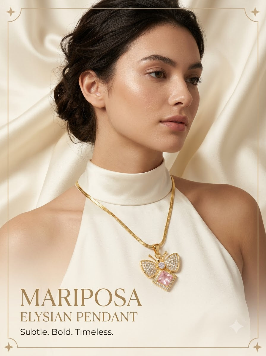 Mariposa Elysian Pendant - female model