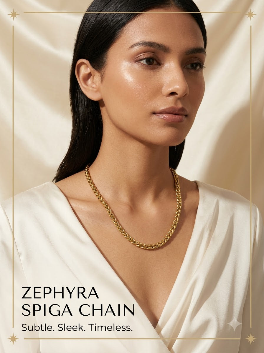 Zephyra Spiga Chain - female model