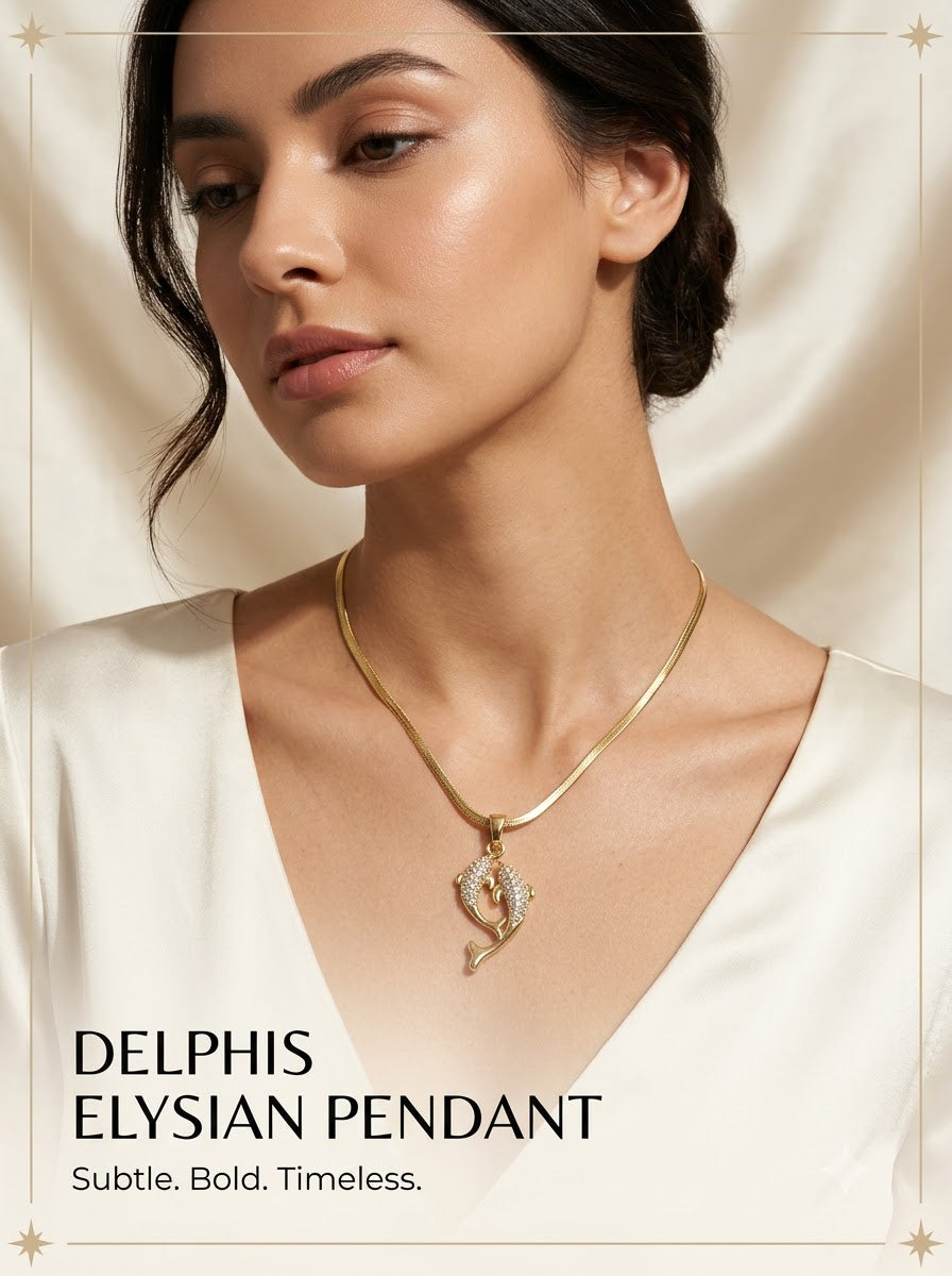Delphis Elysian Pendant - female model