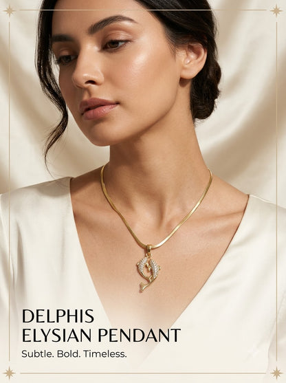 Delphis Elysian Pendant - female model