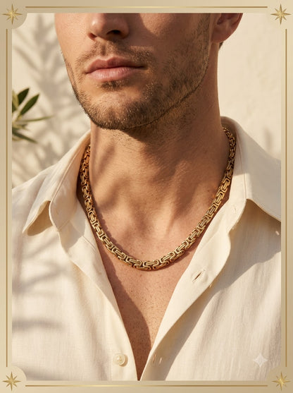 Valerius Woven Chain - male model