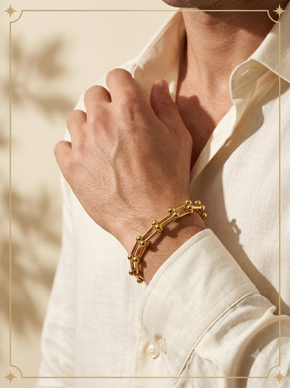Nexus Hardware Bangle - male model wrist