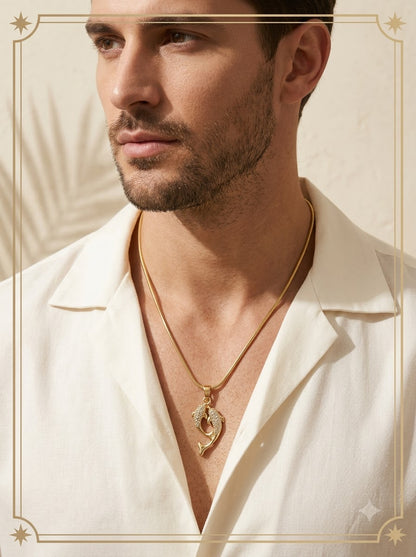 Delphis Elysian Pendant - male model