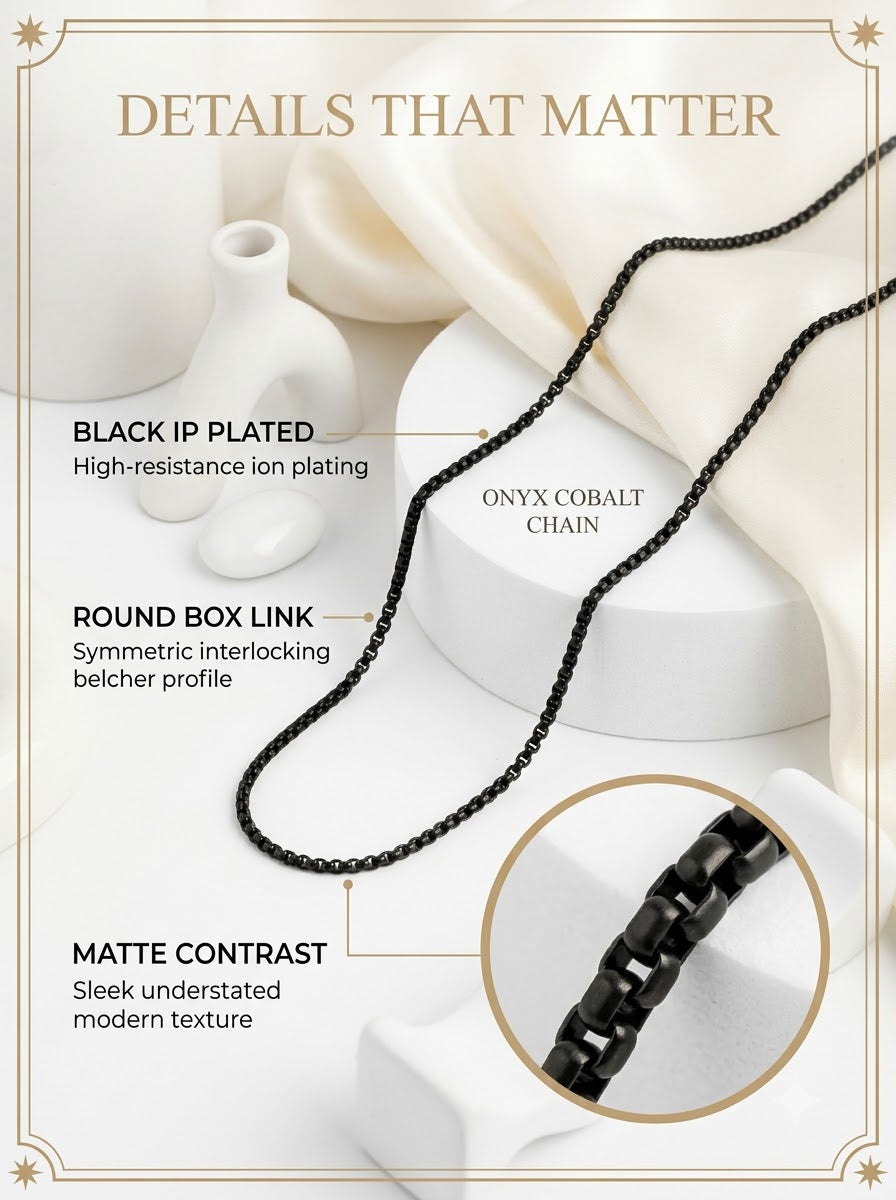 Onyx Cobalt Chain - details that matter