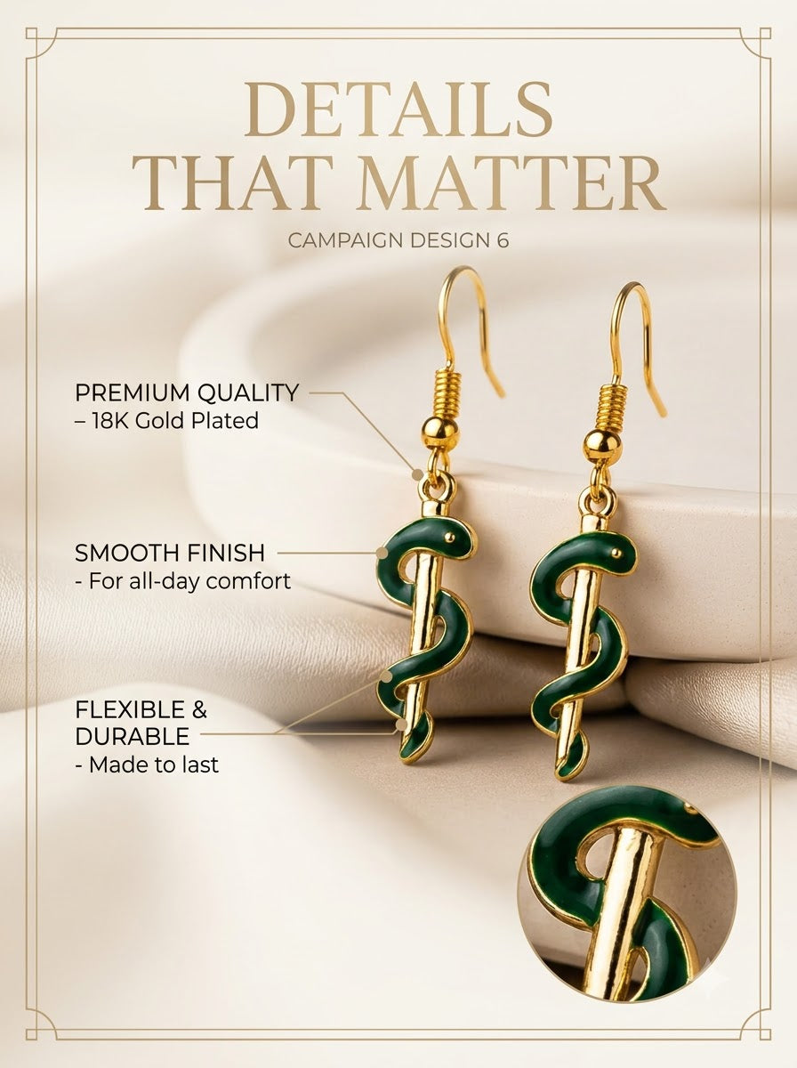 Aurinda Mamba Earring