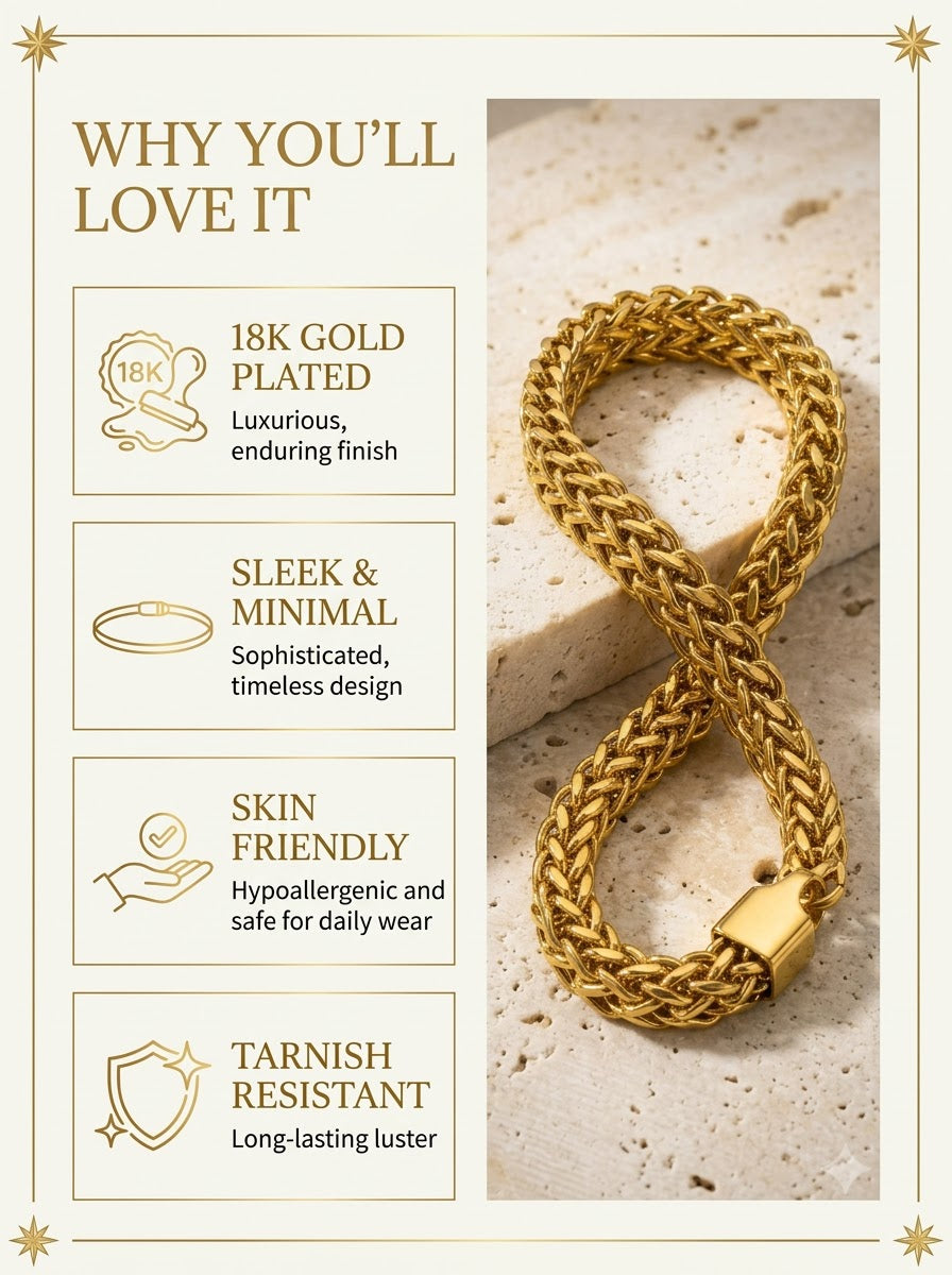 Lavena Woven Link Bracelet